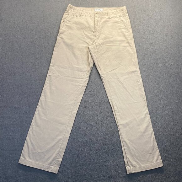 Calvin Klein,Pants Mens Size 32X32,Tan,Cotton,Straigh Leg - Picture 1 of 8